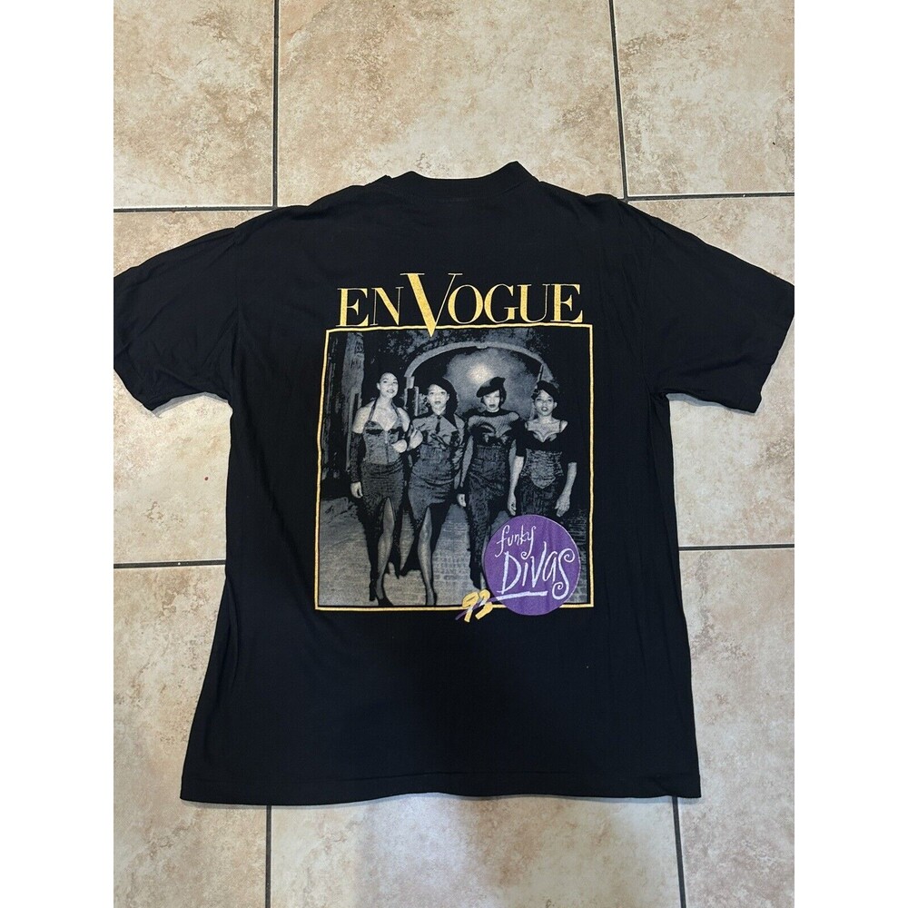 Rare Vintage 90s En Vogue Luther‎ Vandross Tour T Shirt Hiphop Rap Tee Size XL - Picture 4 of 5